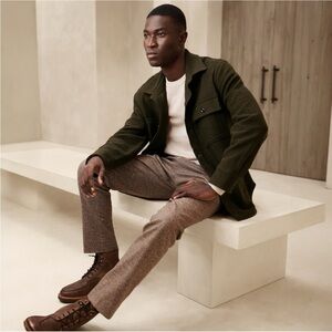 Banana Republic Tristan Boucle Shirt Jacket NWT XLT Olive